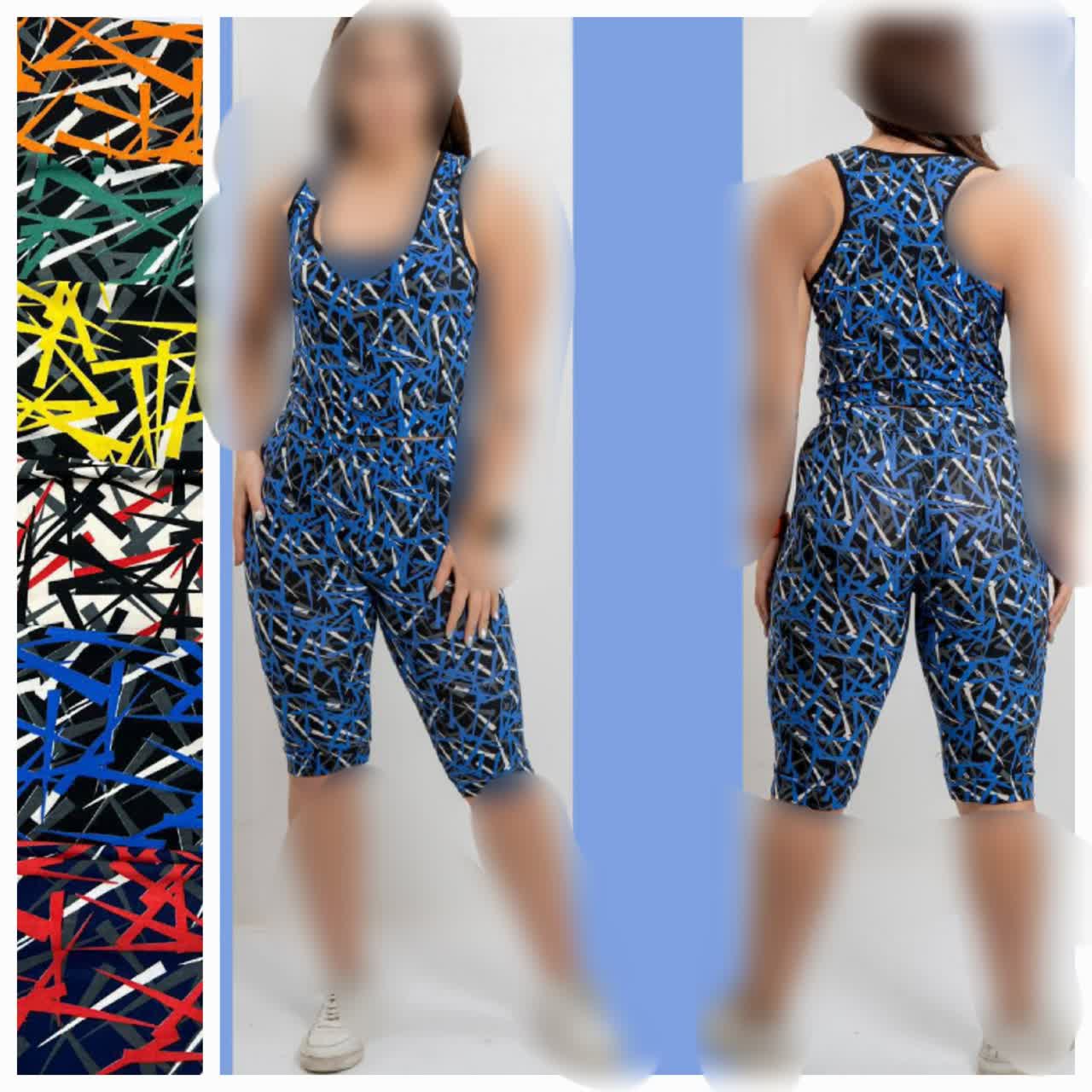 نیم تنه شلوارک زنانه گیاهی عمده (بسته 4 تایی )