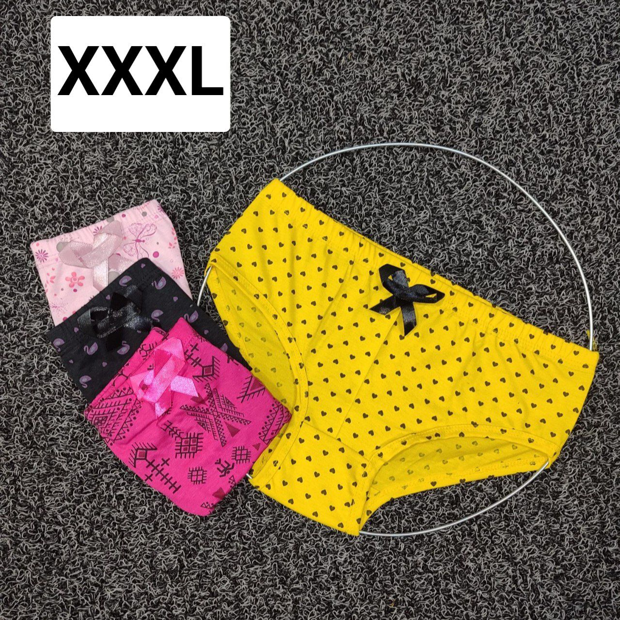 شورت فانتزی پاپیون دار  سایزXXXLعمده 12 تایی