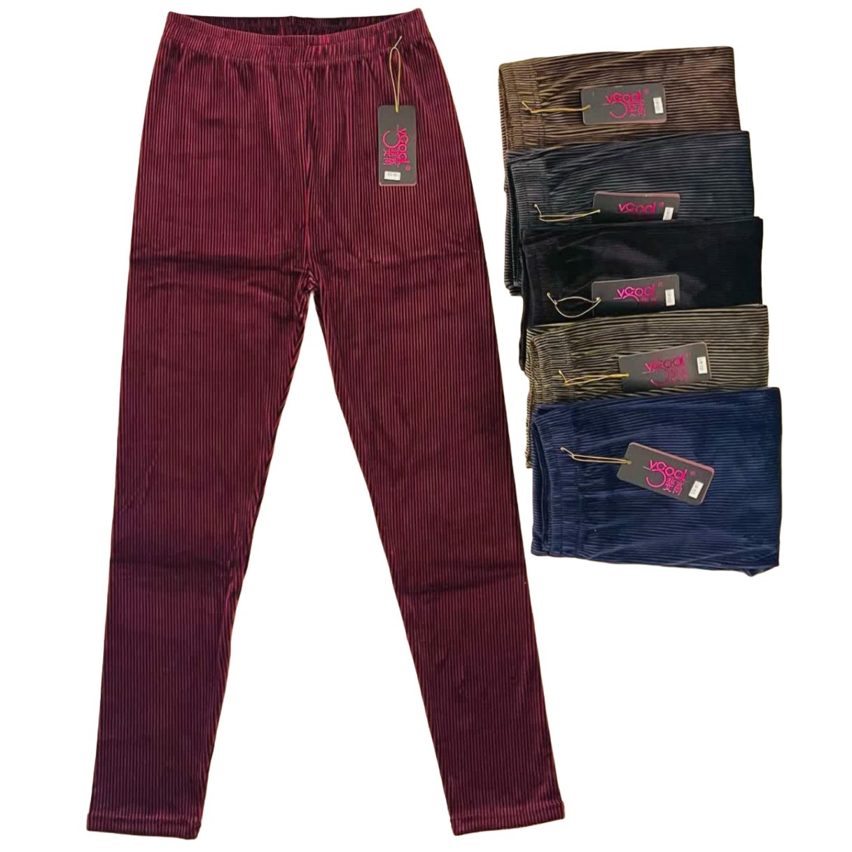 شلوار زنانه مخمل کبریتی نانو درجه یک عمده (بسته 6تایی)