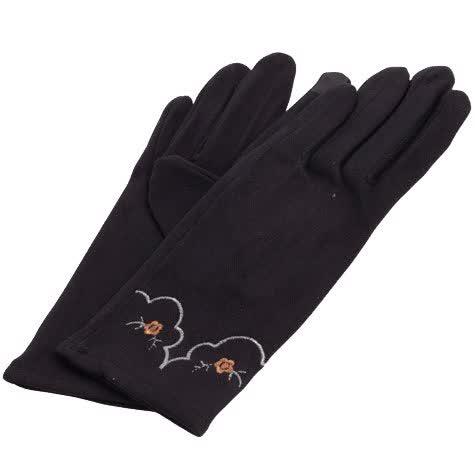 دستکش فوتر مشکی زنانه عمده 6 تایی