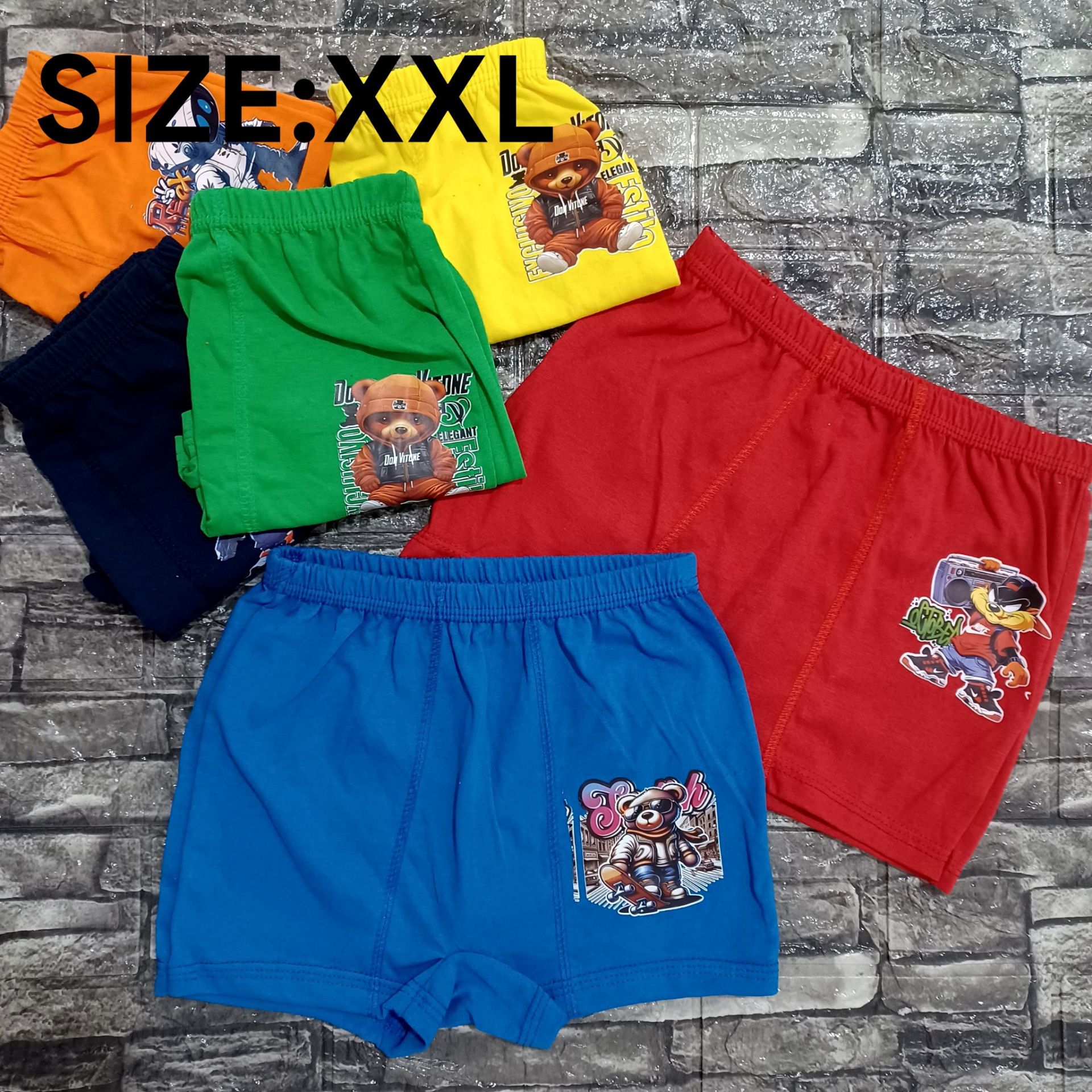 شورت بچگانه پادار سایز 2XL