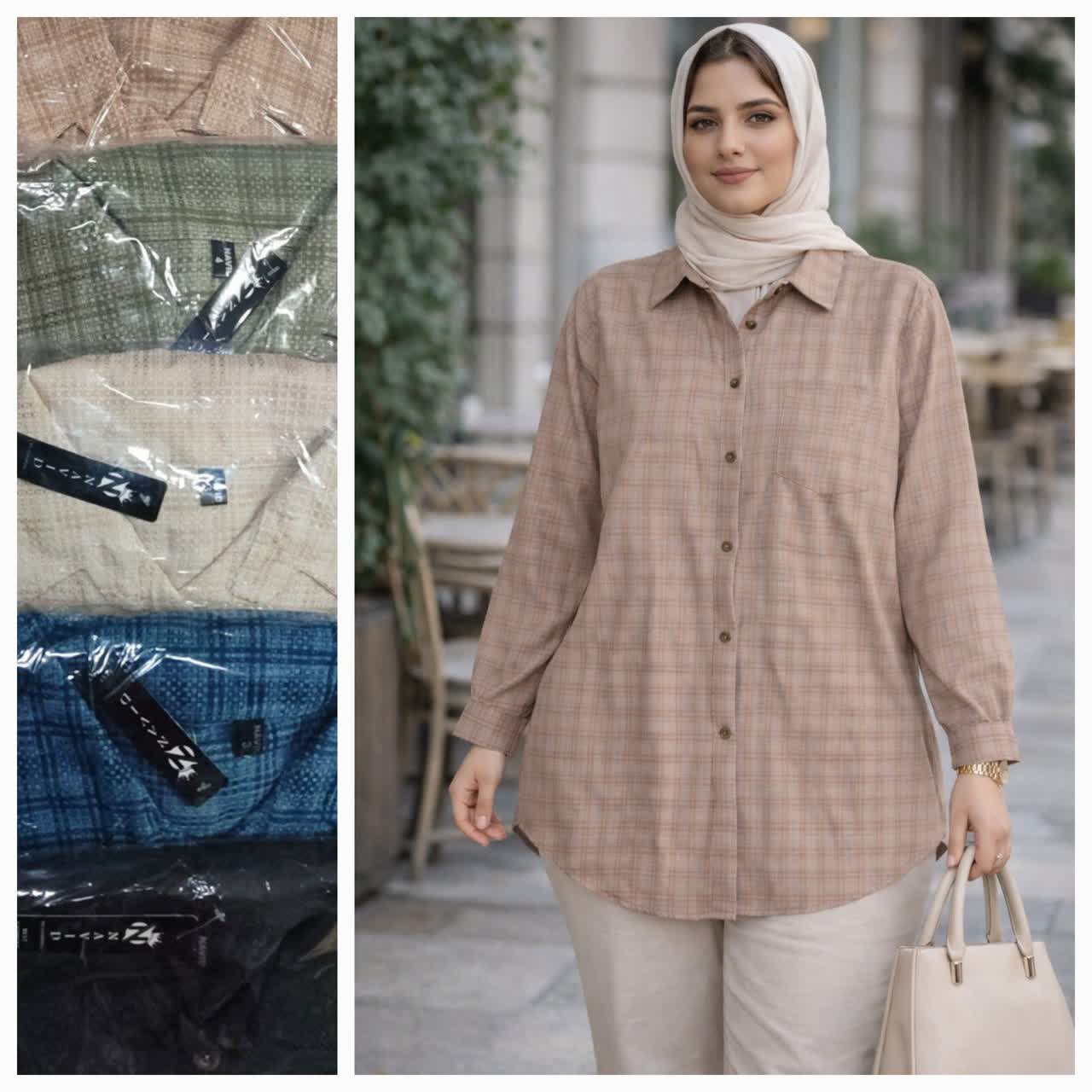 مانتو زنانه 4 خانه شانتون 3و4 عمده 4 تایی