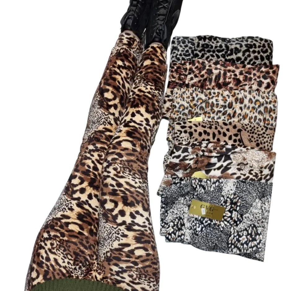 شلوار زنانه مخمل پلنگی نانو درجه یکعمده (بسته6تایی)