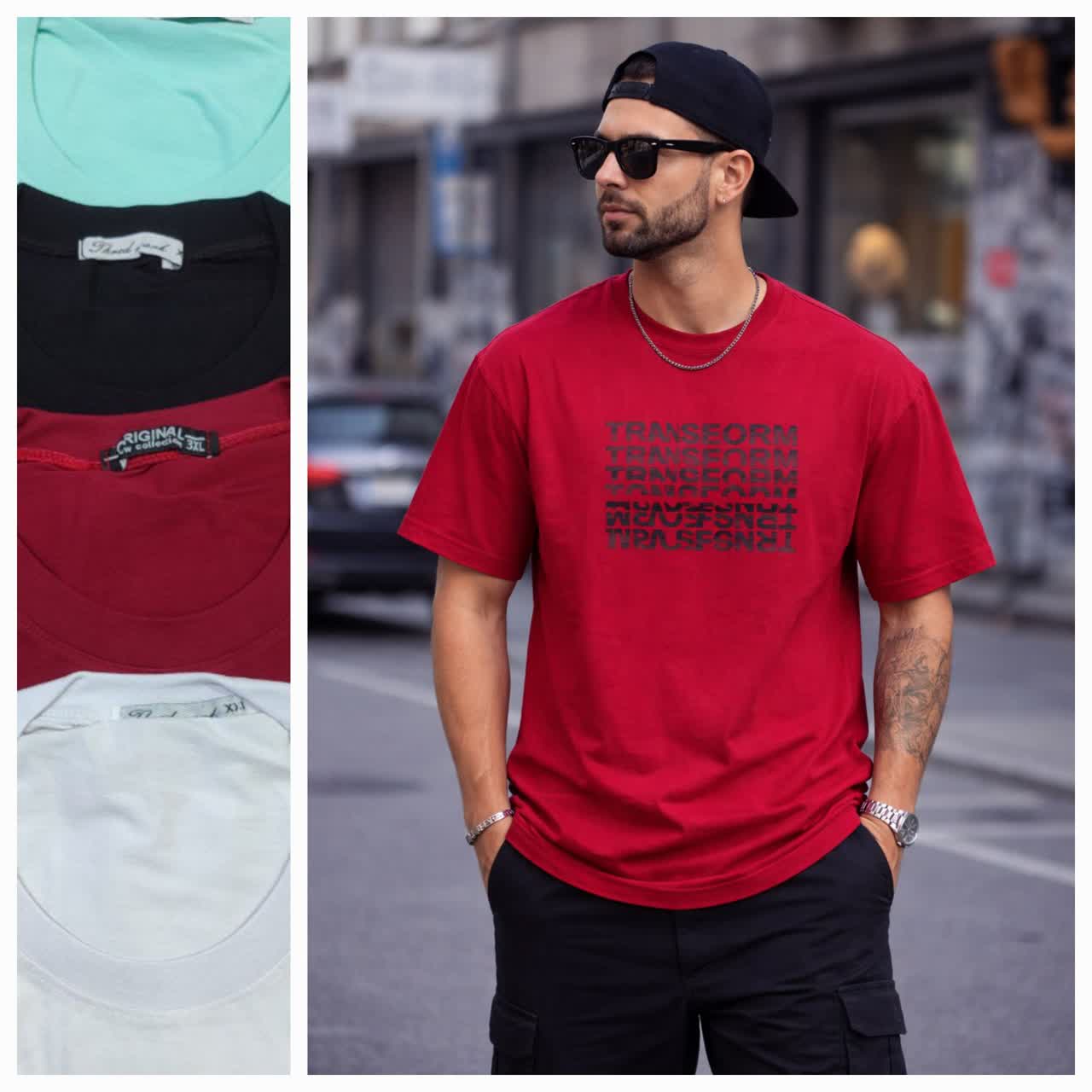 تیشرت مردانه پنبه عمده .4تایی