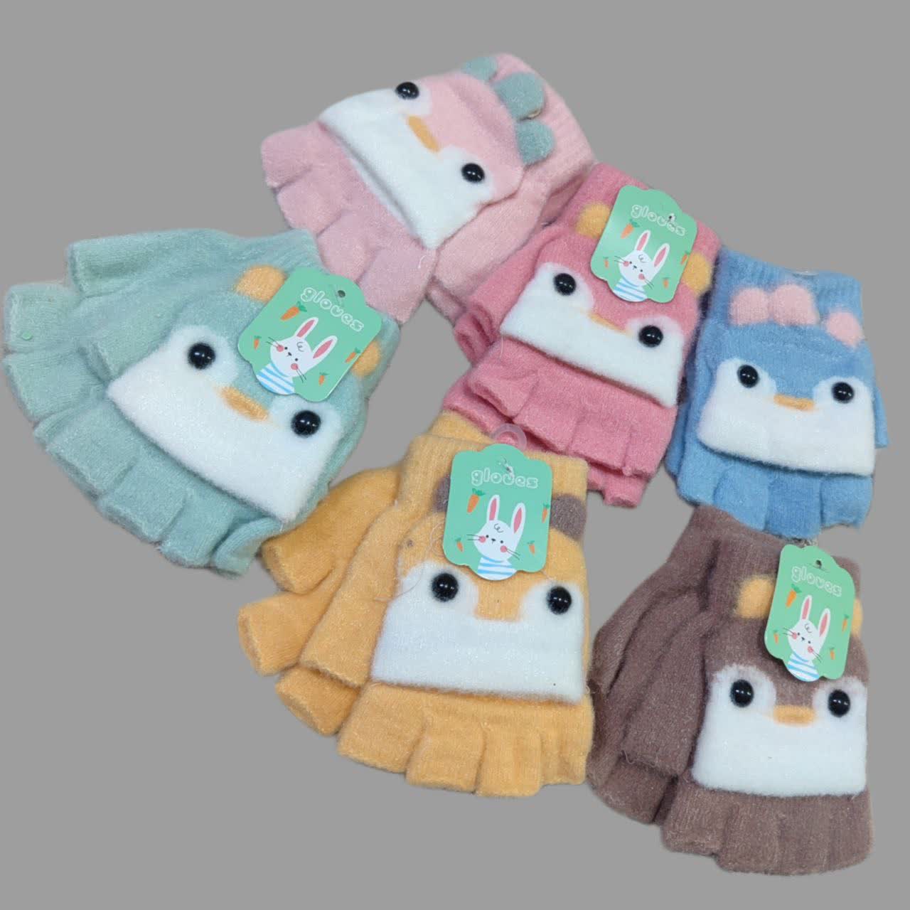 دستکش بچگانه انگشتی عمده 6 تایی