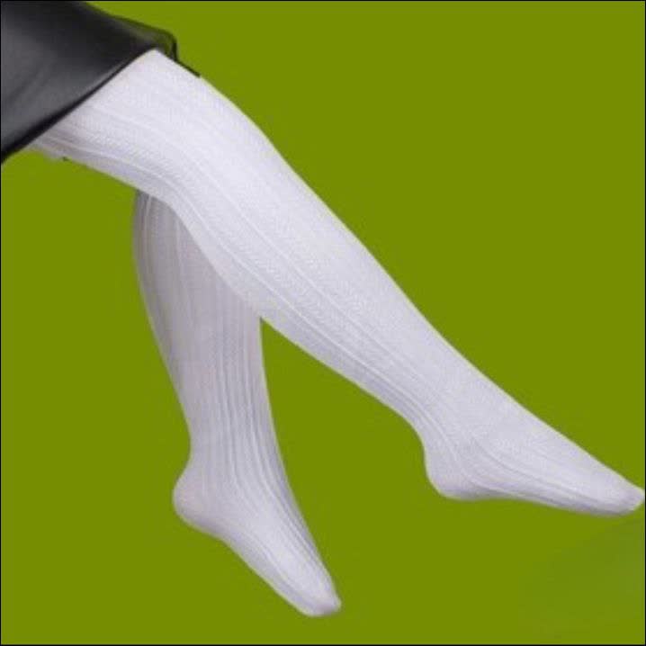 جوراب شلواری دخترانه گندومی سفید عمده 6 تایی