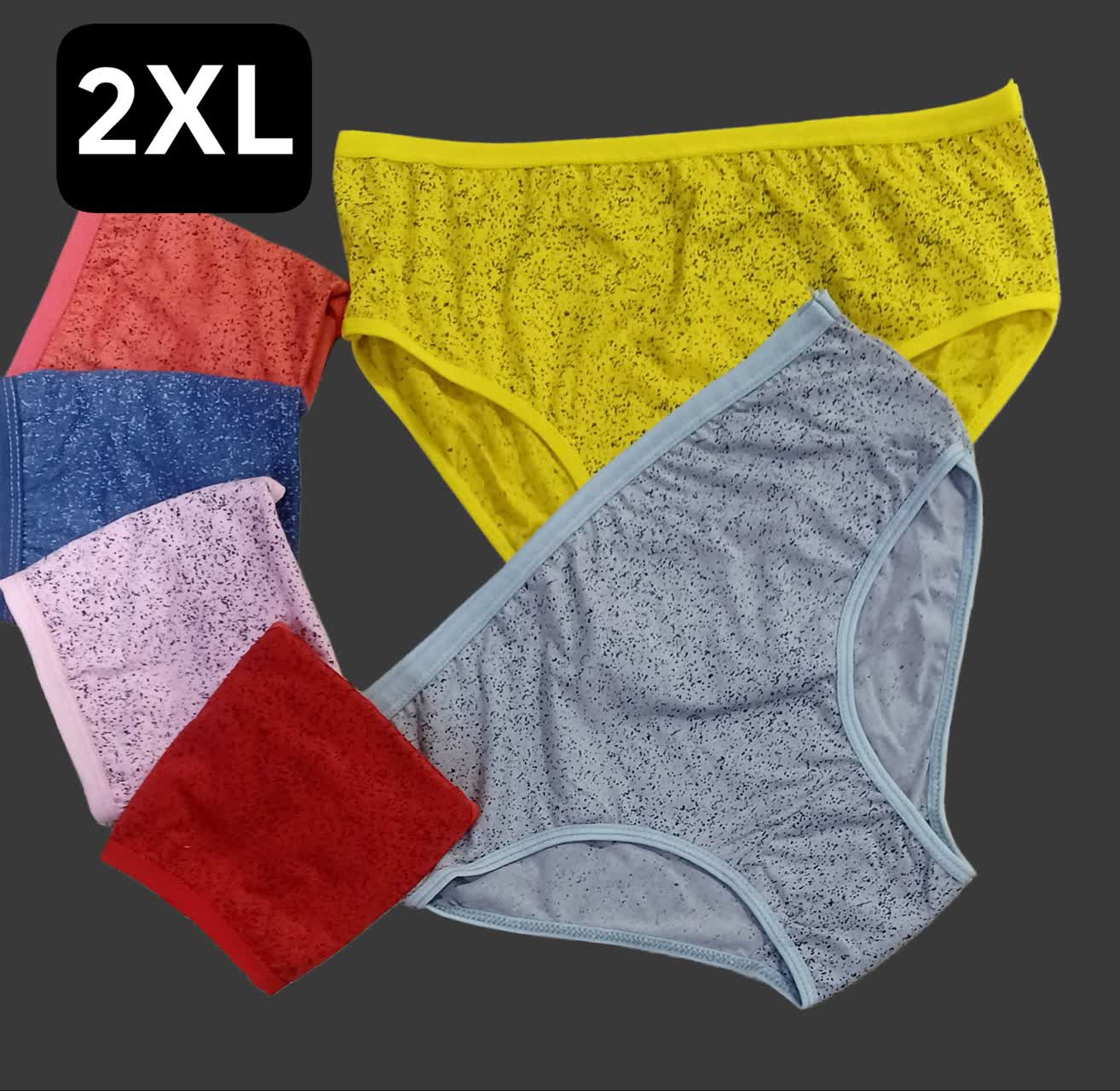 شورت زنانه طرح دار پنبه لاکرا 2XLعمده 12 تایی