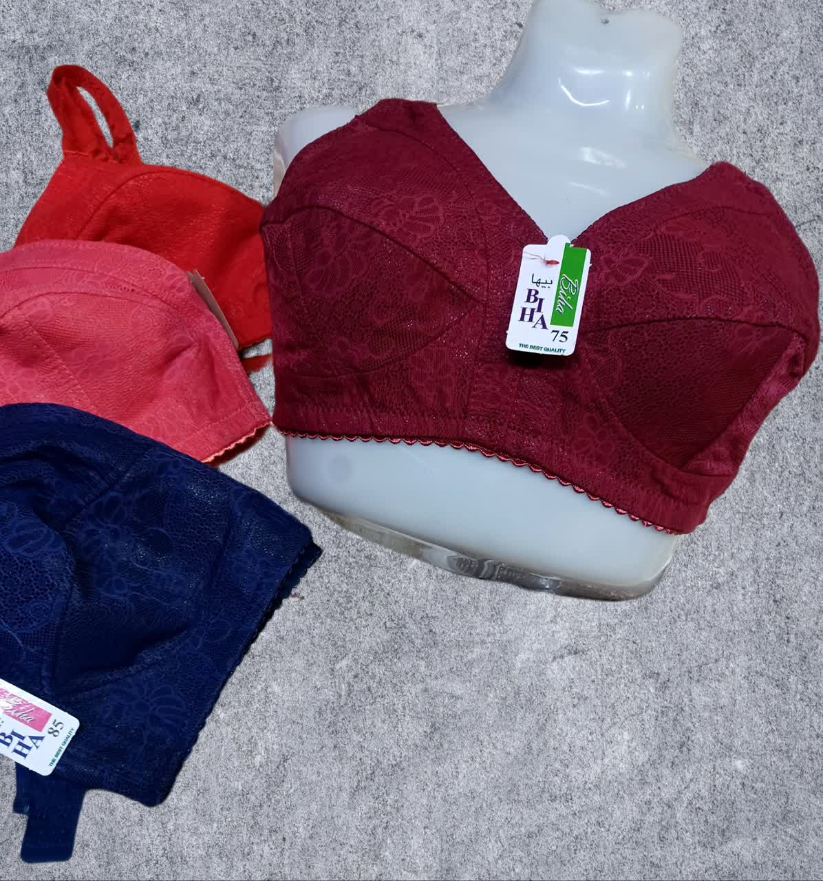 سوتین زنانه زیر نخ کش باریک عمده (بسته 12تایی)