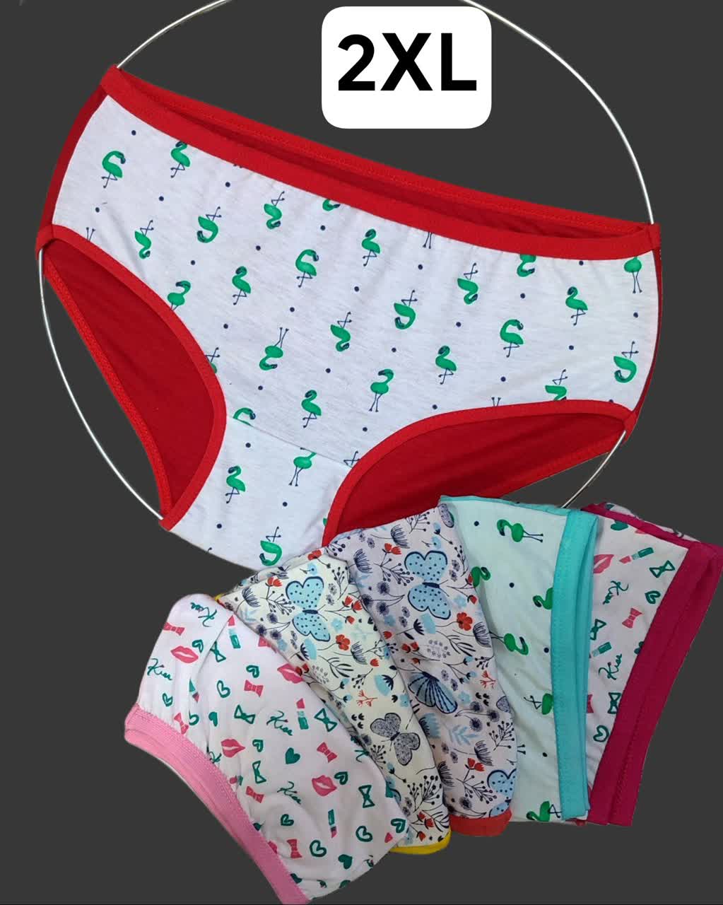 شورت زنانه پیش چاپ پنبه 2XLعمده 12 تایی