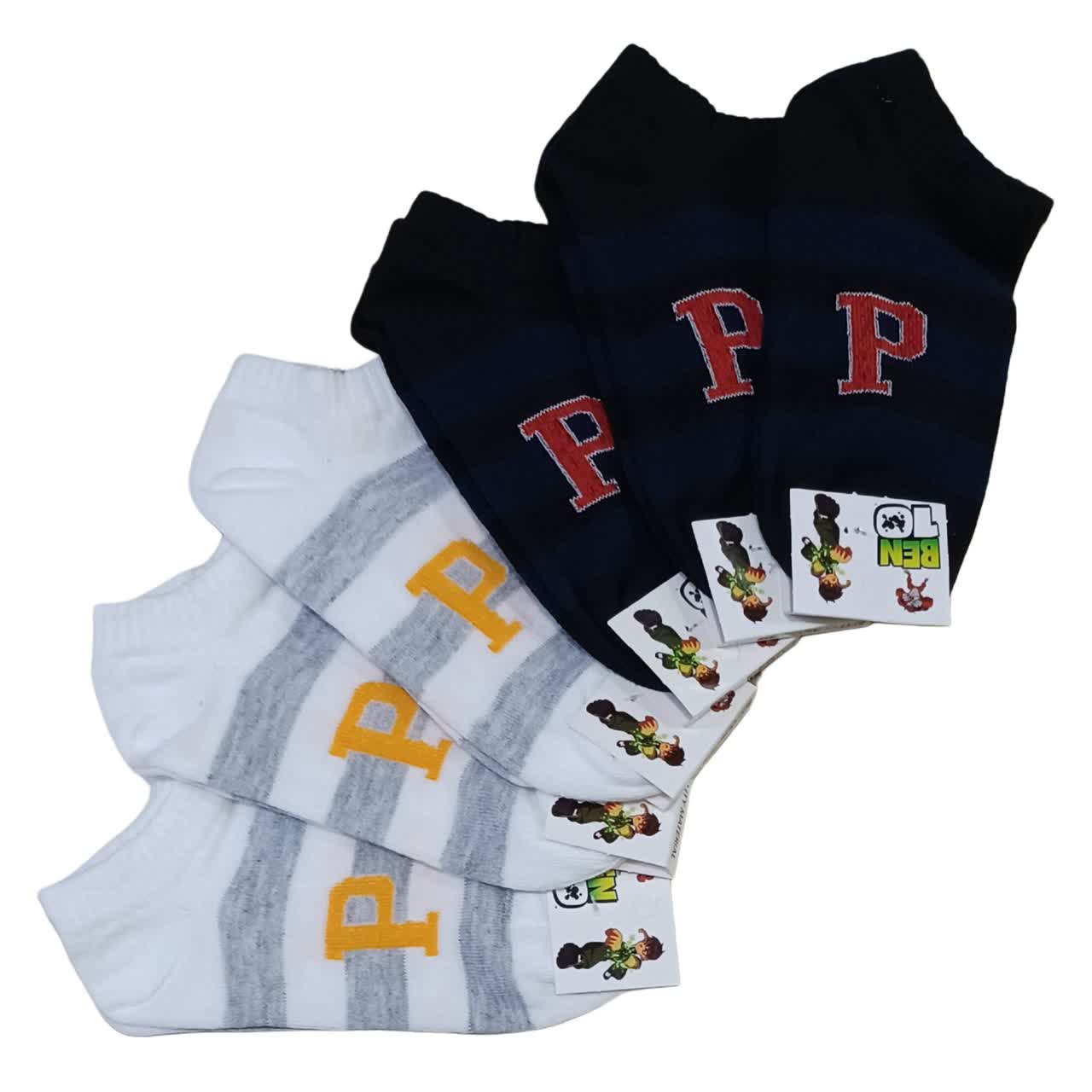 جوراب 4 شماره پسرانه عمده 12 تایی