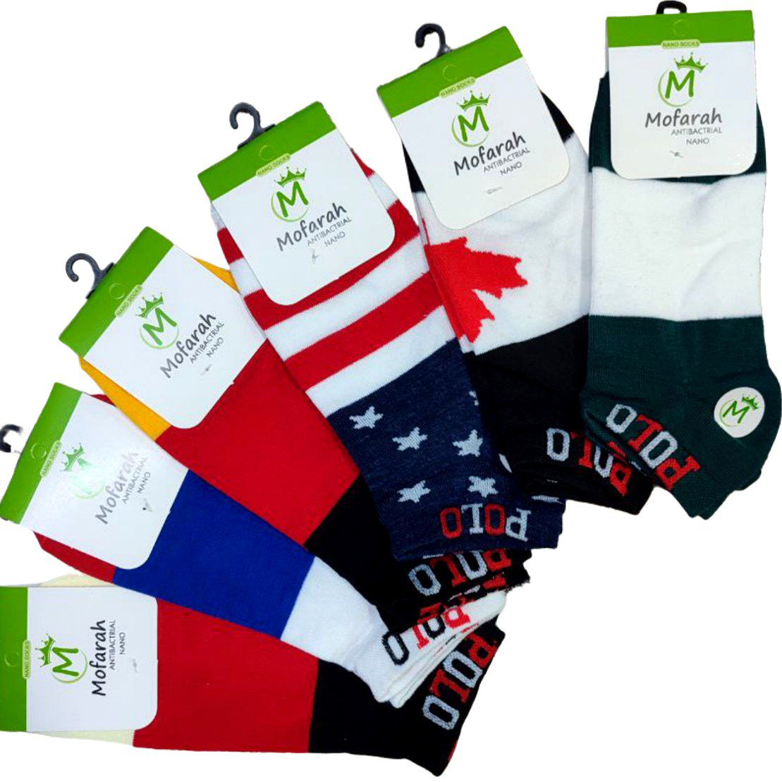 جوراب بچگانه پرچمی عمده .10تایی