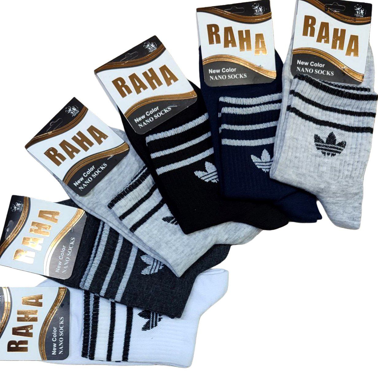 جوراب نیم ساق مردانه پنبه. 12تایی