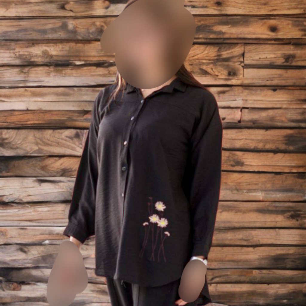 مانتو زنانه گلدوزی ابروبادی 