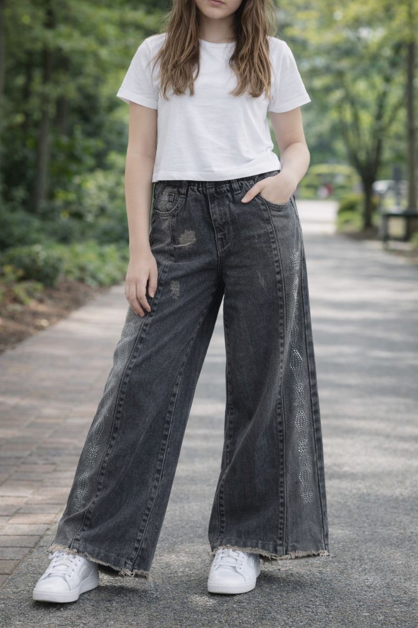 شلوار شافل بگ دخترانه عمده 6 تایی