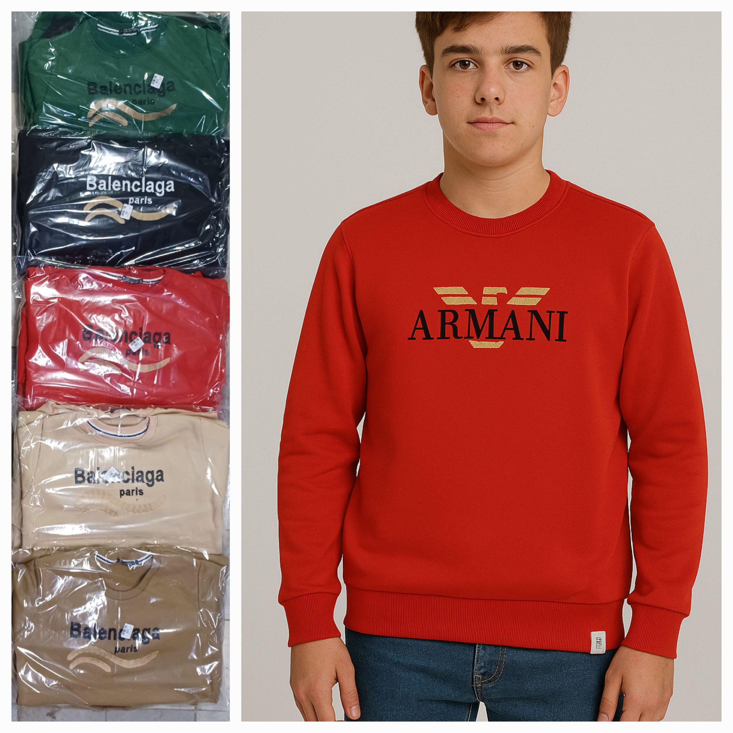 بلوز پسرانه دورس 3 نخ تو کرک گلدوزی عمده (بسته 3تایی)