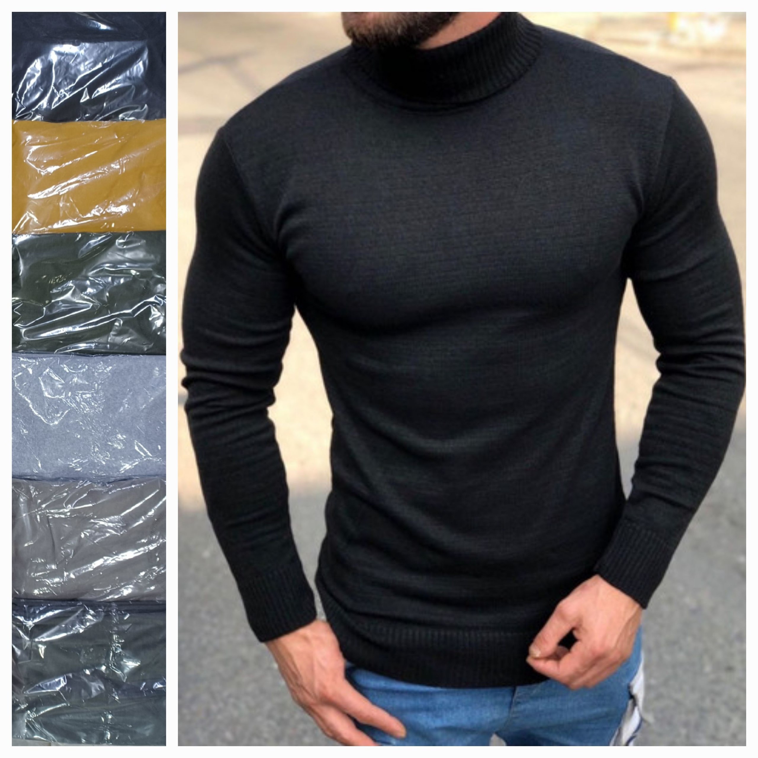 بلوز بافت مردانه یقه 5 سانت ریز بافت عمده (بسته 4 تایی)