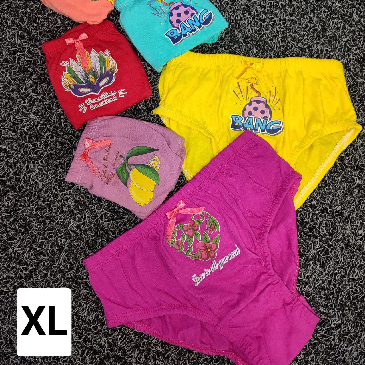 شورت دخترانه پاپیون دار سایزXLعمده 12 تایی