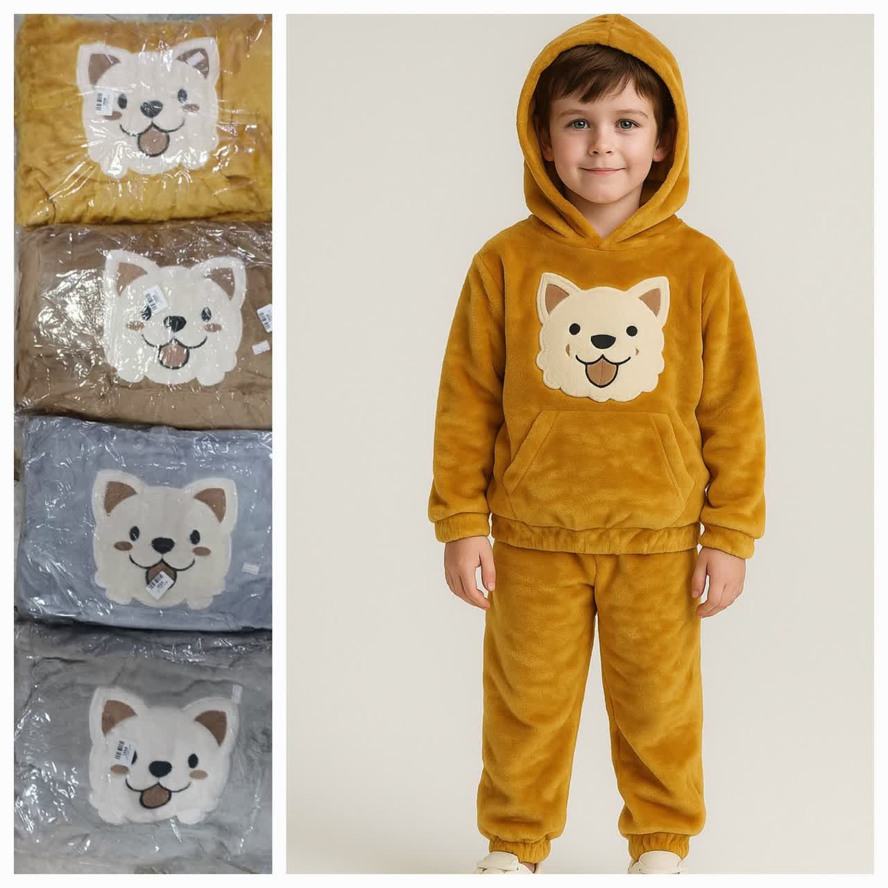 هودی شلوار تدی پسرانه عمده (بسته 4 تایی)