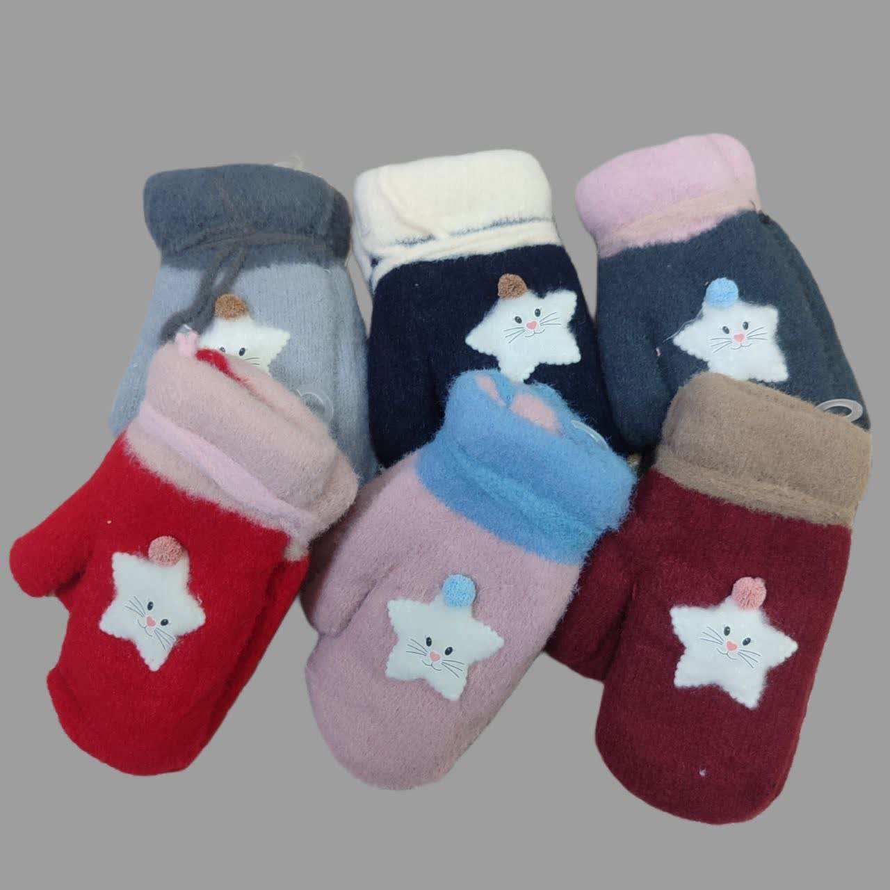 دستکش بچگانه داخل خز عمده 6 تایی